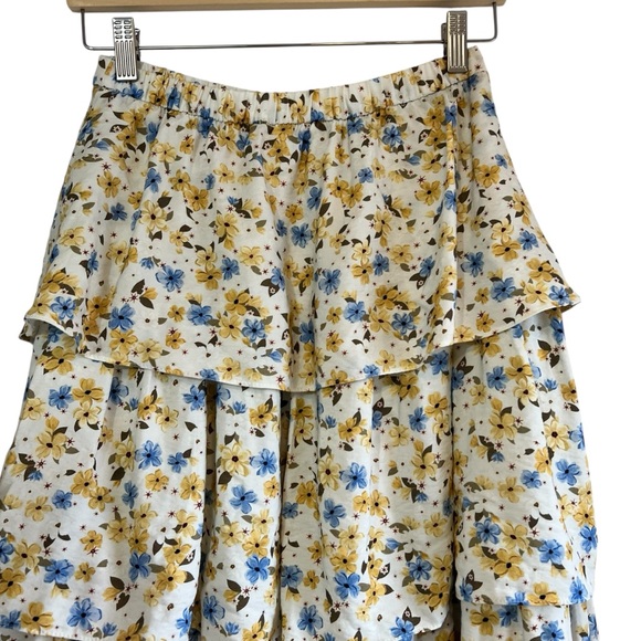 Wilfred floral print Volume midi Skirt tiered ruffle size S excellent condition - Picture 11 of 14